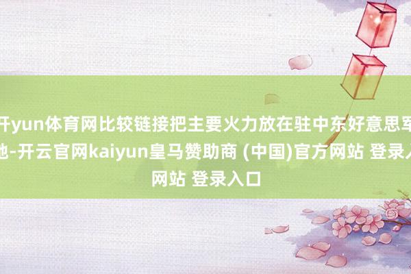 开yun体育网比较链接把主要火力放在驻中东好意思军基地-开云官网kaiyun皇马赞助商 (中国)官方网站 登录入口